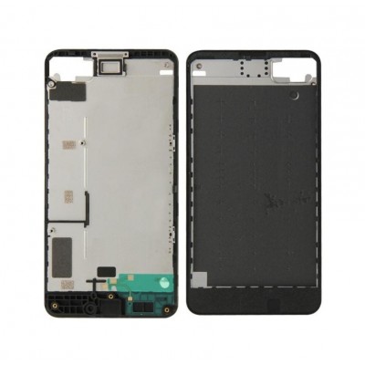 Lcd Frame Middle Chassis For Nokia Lumia 630 Dual Sim Black By - Maxbhi Com