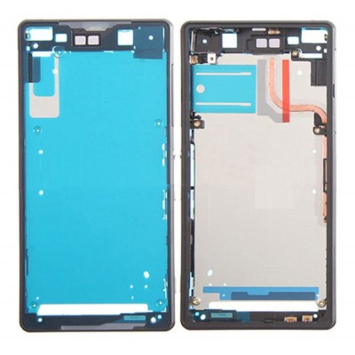 Lcd Frame Middle Chassis For Sony Xperia Z2 D6502 Black By - Maxbhi Com