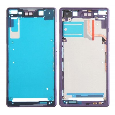 Lcd Frame Middle Chassis For Sony Xperia Z2 D6502 Purple By - Maxbhi Com