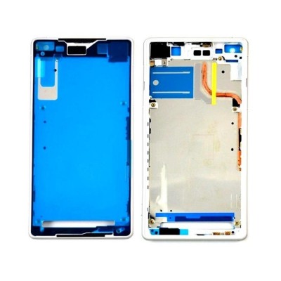Lcd Frame Middle Chassis For Sony Xperia Z2 D6502 White By - Maxbhi Com