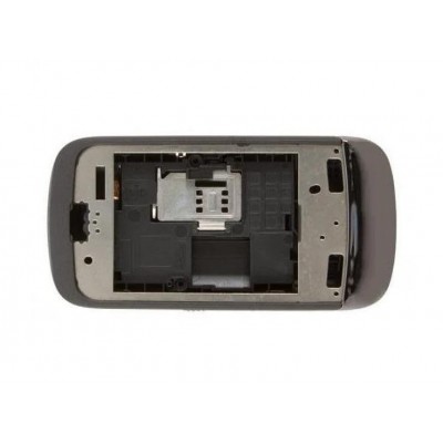 Lcd Frame Middle Chassis For Nokia C202 Black By - Maxbhi Com