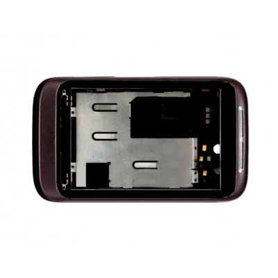 Lcd Frame Middle Chassis For Htc Wildfire S A510b G13 Lilac By - Maxbhi Com