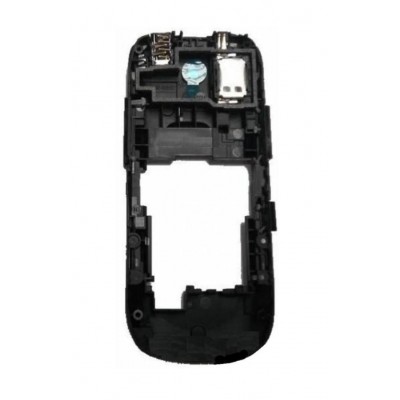 Lcd Frame Middle Chassis For Nokia Asha 202 Black By - Maxbhi Com