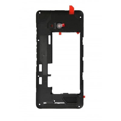 Lcd Frame Middle Chassis For Microsoft Lumia 640 Dual Sim Black By - Maxbhi Com