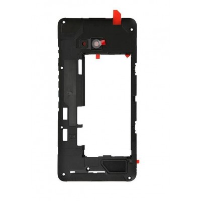 Lcd Frame Middle Chassis For Microsoft Lumia 640 Dual Sim Orange By - Maxbhi Com