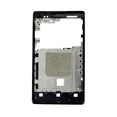 Lcd Frame Middle Chassis For Sony Ericsson Xperia E Dual C1605 Black By - Maxbhi Com