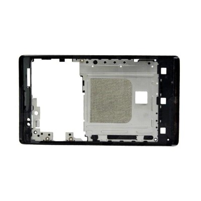 Lcd Frame Middle Chassis For Sony Ericsson Xperia E Dual C1605 Black By - Maxbhi Com