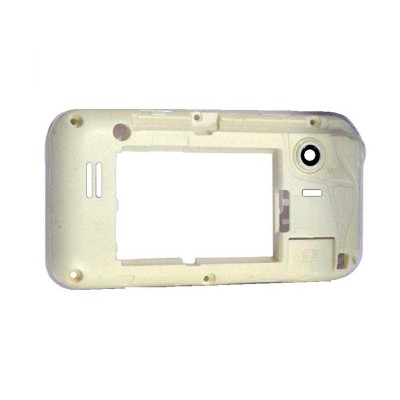Lcd Frame Middle Chassis For Samsung E2652 Champ Duos White By - Maxbhi Com