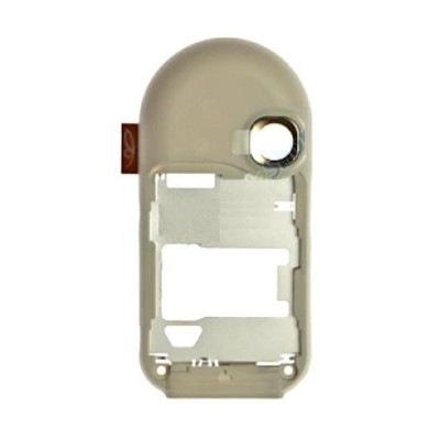 Lcd Frame Middle Chassis For Nokia 7370 White By - Maxbhi Com