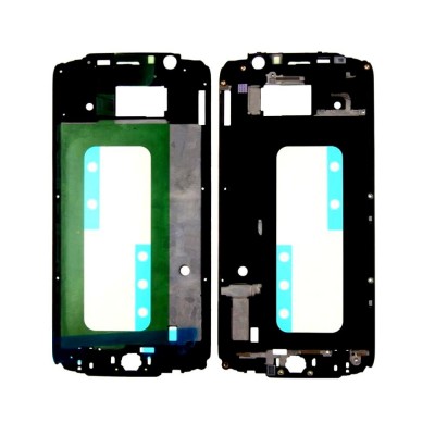 Lcd Frame Middle Chassis For Samsung Galaxy S6 Dual Sim 32gb Black By - Maxbhi Com