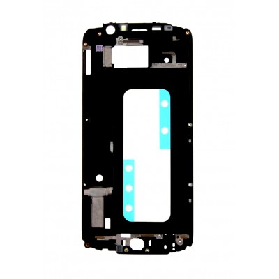 Lcd Frame Middle Chassis For Samsung Galaxy S6 Dual Sim 32gb Black By - Maxbhi Com