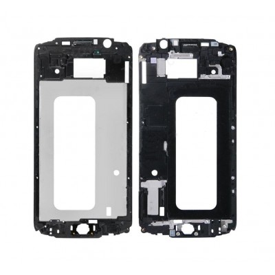 Lcd Frame Middle Chassis For Samsung Galaxy S6 Dual Sim 32gb Gold By - Maxbhi Com