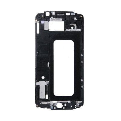 Lcd Frame Middle Chassis For Samsung Galaxy S6 Dual Sim 32gb White By - Maxbhi Com