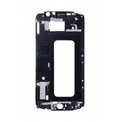 Lcd Frame Middle Chassis For Samsung Galaxy S6 White By - Maxbhi Com