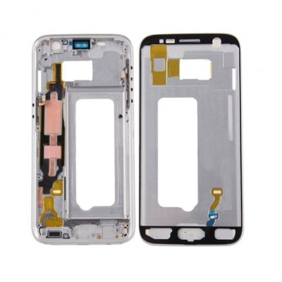 Lcd Frame Middle Chassis For Samsung Galaxy S7 64gb Silver By - Maxbhi Com