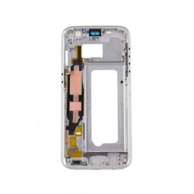 Lcd Frame Middle Chassis For Samsung Galaxy S7 64gb Silver By - Maxbhi Com