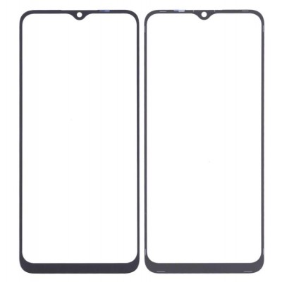 Replacement Front Glass For Realme C15 Black By - Maxbhi Com