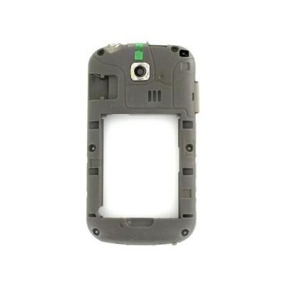 Lcd Frame Middle Chassis For Samsung Chat 335 Black By - Maxbhi Com