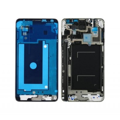 Lcd Frame Middle Chassis For Samsung Galaxy Note 3 N9002 With Dual Sim Blue By - Maxbhi Com