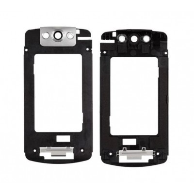 Lcd Frame Middle Chassis For Blackberry Pearl Flip 8230 Pink By - Maxbhi Com