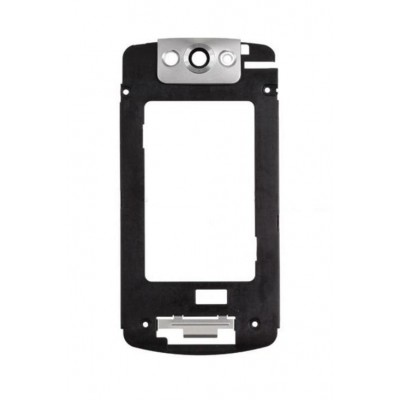 Lcd Frame Middle Chassis For Blackberry Pearl Flip 8230 White By - Maxbhi Com