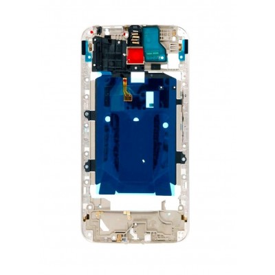 Lcd Frame Middle Chassis For Motorola Moto X Style 16gb White By - Maxbhi Com