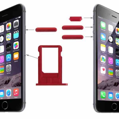 Sim Tray For Apple iPhone 6 Plus - Red