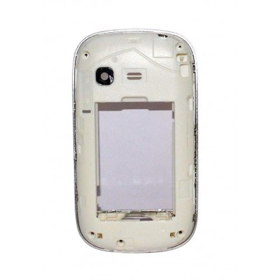 Lcd Frame Middle Chassis For Samsung Rex 70 S3802 White By - Maxbhi Com