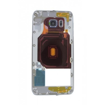 Lcd Frame Middle Chassis For Samsung Galaxy S6 Edge Plus Usa White By - Maxbhi Com