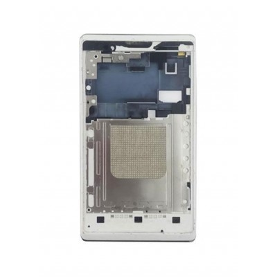 Lcd Frame Middle Chassis For Sony Xperia E White By - Maxbhi Com