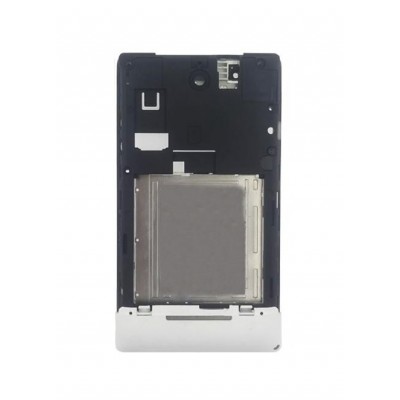 Lcd Frame Middle Chassis For Sony Xperia E White By - Maxbhi Com