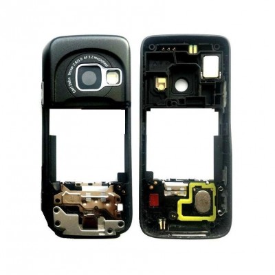 Lcd Frame Middle Chassis For Nokia N73 Musicedition Red By - Maxbhi Com