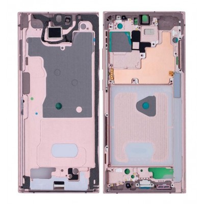 Lcd Frame Middle Chassis For Samsung Galaxy Note 20 Ultra 5g Bronze By - Maxbhi Com