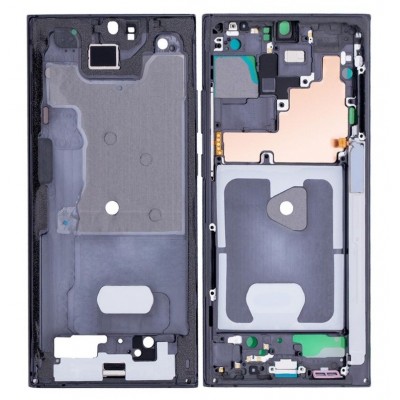 Lcd Frame Middle Chassis For Samsung Galaxy Note 20 Ultra Black By - Maxbhi Com