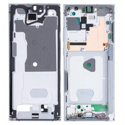 Lcd Frame Middle Chassis For Samsung Galaxy Note 20 Ultra White By - Maxbhi Com