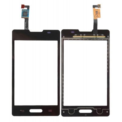 Touch Screen Digitizer For Lg Optimus L4 Ii E440 Black By - Maxbhi Com