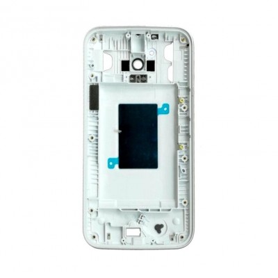 Lcd Frame Middle Chassis For Motorola Moto G Dual Sim 3rd Gen White By - Maxbhi Com
