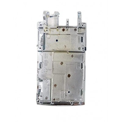 Lcd Frame Middle Chassis For Nokia N76 Black By - Maxbhi Com