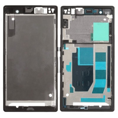 Lcd Frame Middle Chassis For Sony Xperia Z Lt36i Black By - Maxbhi Com