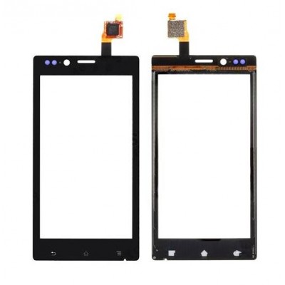 Touch Screen Digitizer For Sony Xperia J St26i Black By - Maxbhi Com
