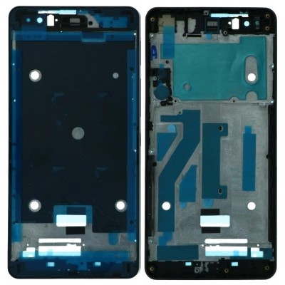 Lcd Frame Middle Chassis For Bq Aquaris M5 5 Black By - Maxbhi Com