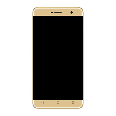 Lcd Frame Middle Chassis For Celkon Diamond Mega 4g 2gb Ram Gold By - Maxbhi Com