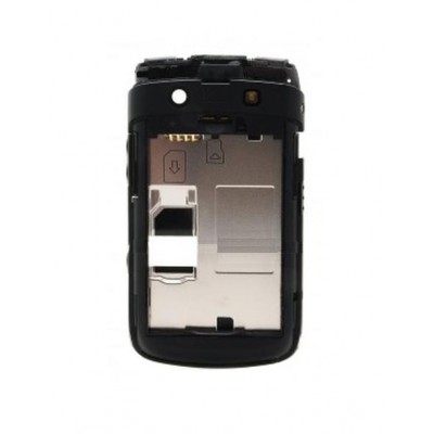 Lcd Frame Middle Chassis For Blackberry Bold Slider 9900 Black By - Maxbhi Com