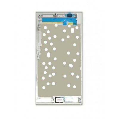 Lcd Frame Middle Chassis For Sony Xperia Acro S Lt26w White By - Maxbhi Com