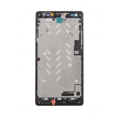 Lcd Frame Middle Chassis For Huawei Ascend G700 Black By - Maxbhi Com