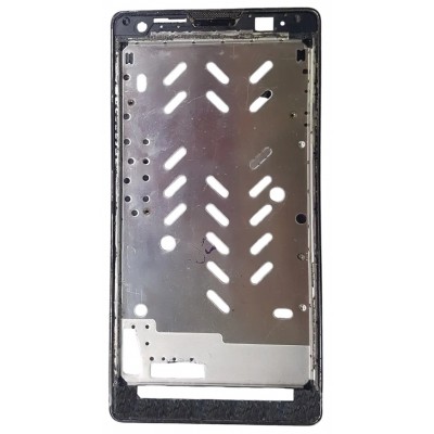 Lcd Frame Middle Chassis For Huawei Ascend G700 Black By - Maxbhi Com