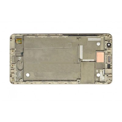 Lcd Frame Middle Chassis For Asus Zenfone 3 Deluxe 5 5 Zs550kl White By - Maxbhi Com