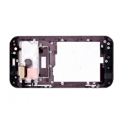 Lcd Frame Middle Chassis For Asus Zenfone Zoom Zx551ml White By - Maxbhi Com