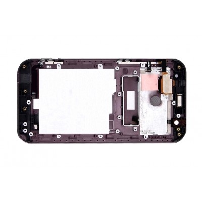 Lcd Frame Middle Chassis For Asus Zenfone Zoom Zx551ml White By - Maxbhi Com