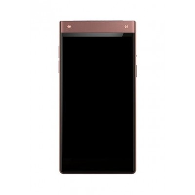 Lcd Frame Middle Chassis For Gionee W909 Rose Gold By - Maxbhi Com